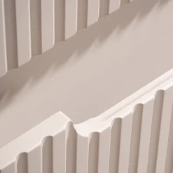 Garnero Arredamenti Mobile Bagno Sospeso-Mobile bagno sospeso 50cm cannettato con lavabo 2 cassetti Cleany Beige