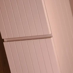 Garnero Arredamenti Mobile Bagno Sospeso-Mobile bagno sospeso 180cm cannettato con 2 lavabi, colonna e 2 specchi Autentic Rosa