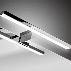 Garnero Arredamenti Mobile Bagno Sospeso-Mobile bagno sospeso 140cm cannettato con 2 lavabi, colonna e specchio bianco quercia Autentic