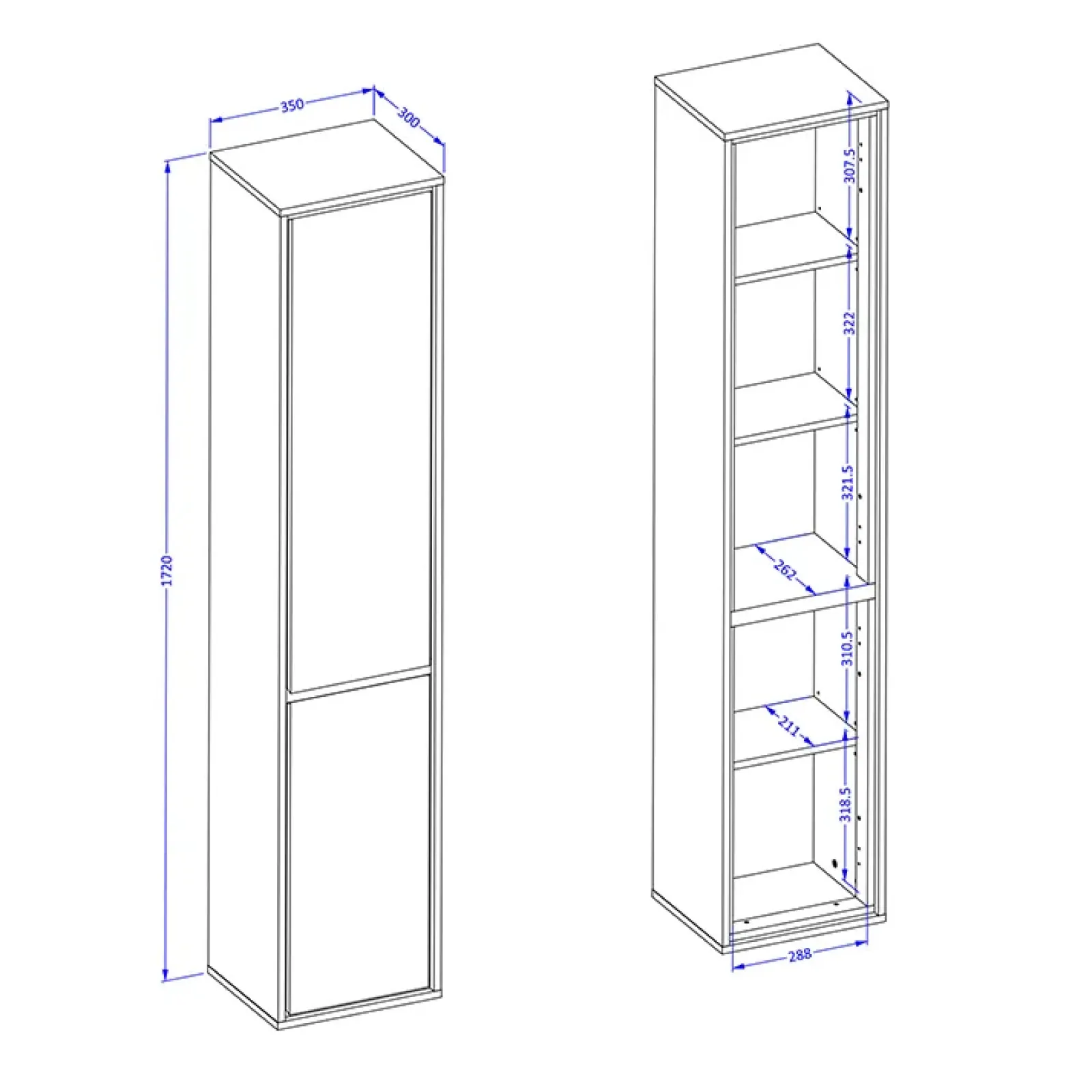 Garnero Arredamenti Mobile Bagno Sospeso-Mobile bagno sospeso 78cm con specchio e colonna nero Linda Tortora