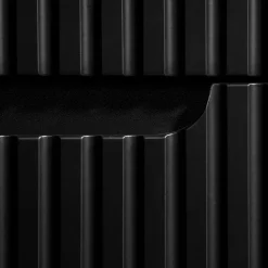 Garnero Arredamenti Mobile Bagno Sospeso-Mobile bagno sospeso 60cm cannettato con lavabo 2 cassetti Cleany Nero