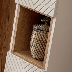 Garnero Arredamenti Mobile Bagno Sospeso-Mobile bagno sospeso 60cm con colonna beige cashmere Neutry