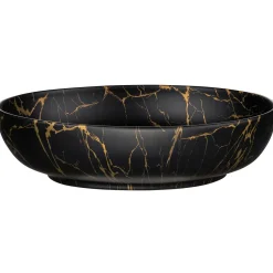 Garnero Arredamenti Mobile Bagno Sospeso-Mobile bagno sospeso 120cm cm con 2 lavabi da appoggio, 2 specchi, colonna e cubotti quercia antracite Limpid