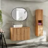 Garnero Arredamenti Mobile Bagno Sospeso-Mobile bagno sospeso 60cm con colonna rovere Rovery