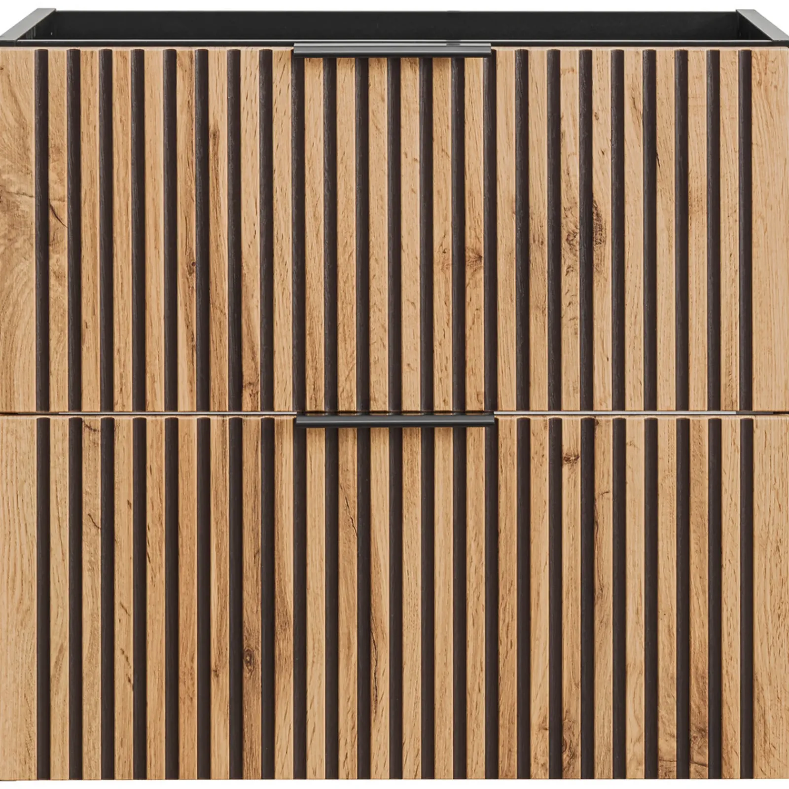 Garnero Arredamenti Mobile Bagno Sospeso-Mobile bagno sospeso 60cm cm con lavabo quercia antracite Limpid