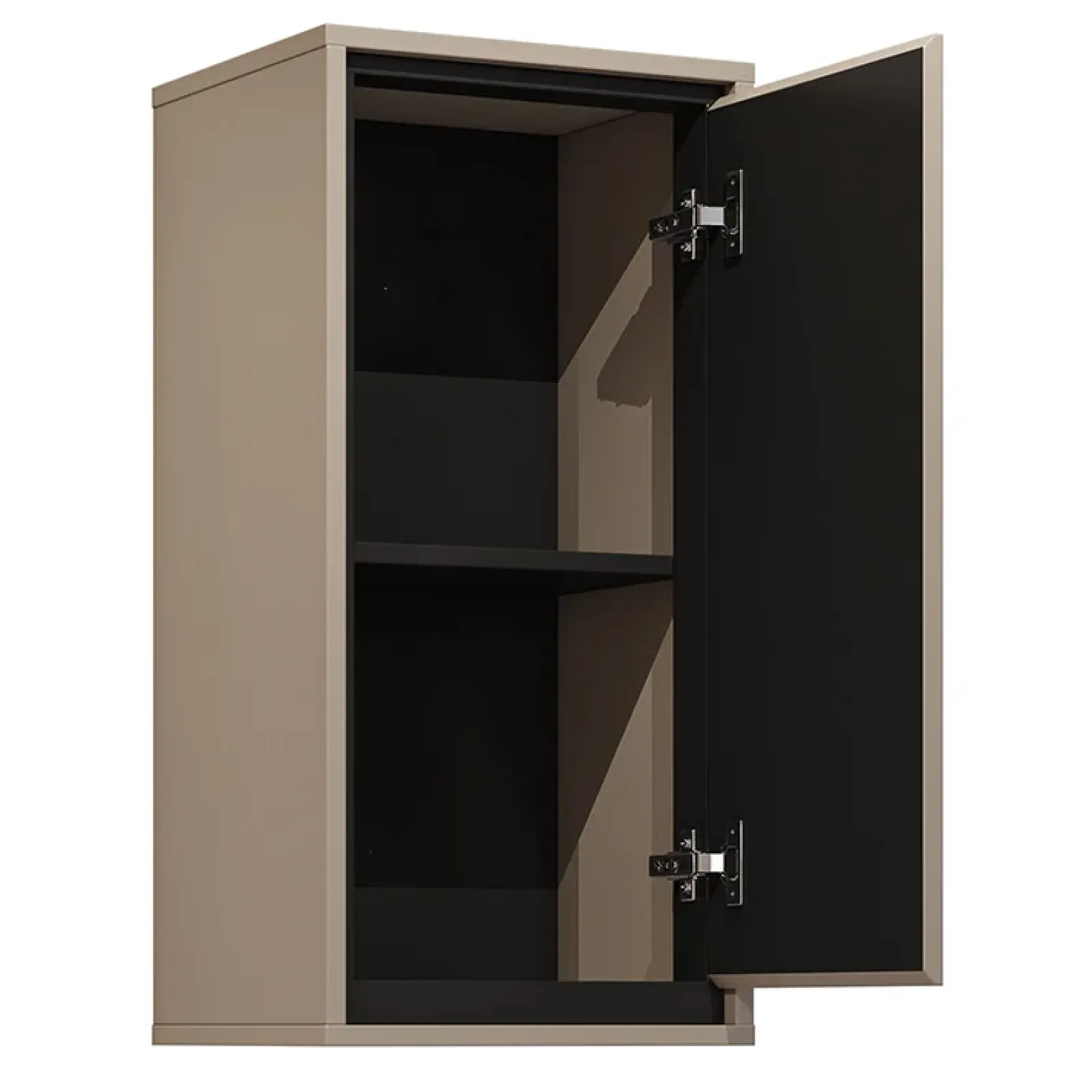 Garnero Arredamenti Mobile Bagno Sospeso-Mobile bagno sospeso 120cm con specchio tortora nero Linda