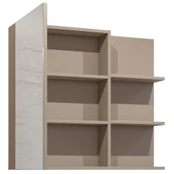 Garnero Arredamenti Mobile Bagno Sospeso-Mobile bagno sospeso 120cm con specchio tortora nero Linda