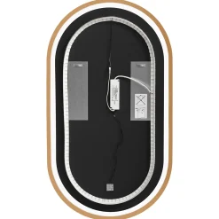 Garnero Arredamenti Mobile Bagno Sospeso-Mobile bagno sospeso 120cm con 2 lavabi, 2 specchi e colonna cannettato blu Deep