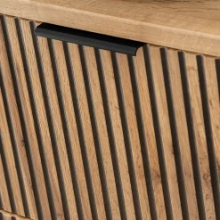 Garnero Arredamenti Mobile Bagno Sospeso-Mobile bagno sospeso 80cm cm 2 cassetti 2 vani quercia antracite Limpid