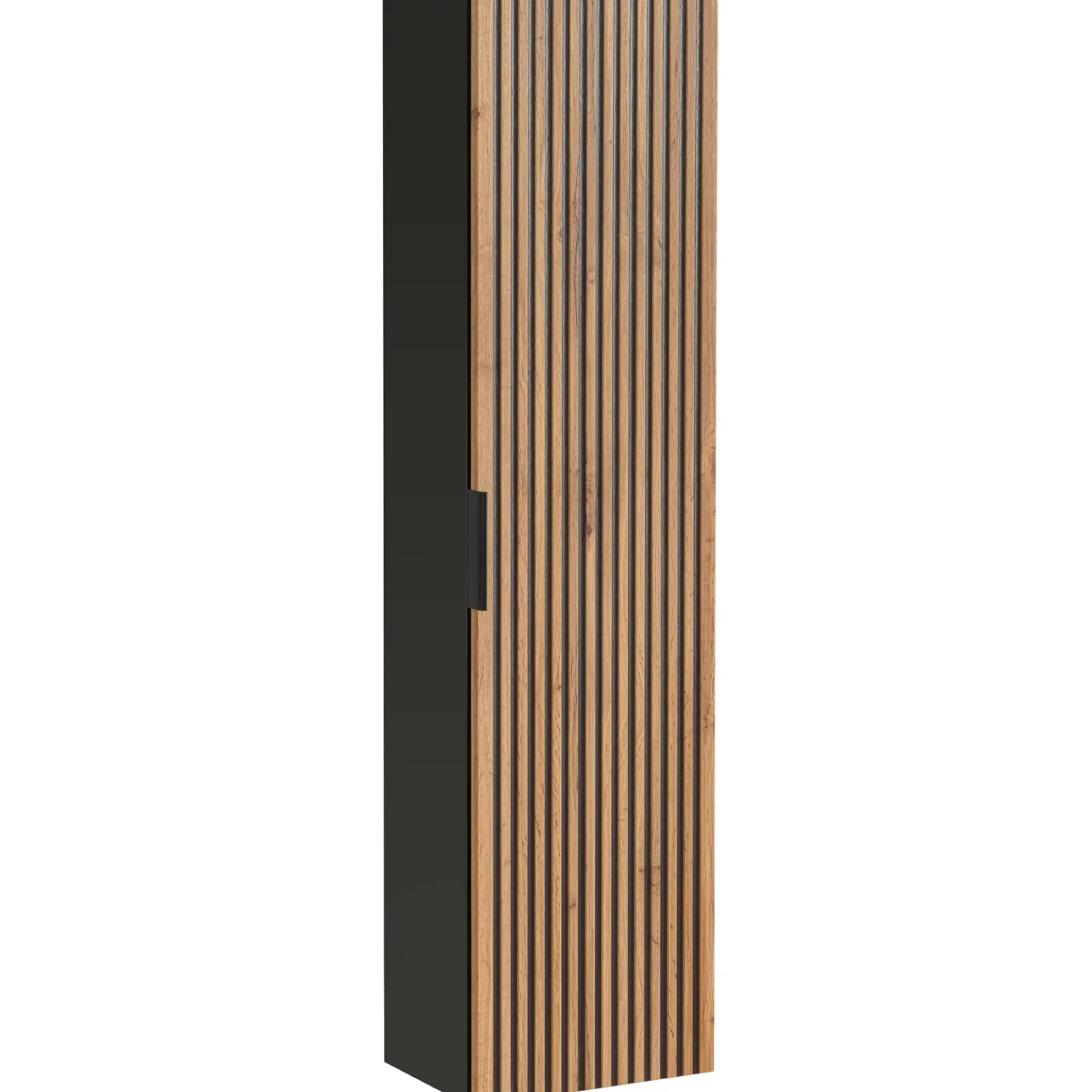 Garnero Arredamenti Mobile Bagno Sospeso-Mobile bagno sospeso 120cm cm con 2 lavabi da incasso, 2 specchi, colonna e cubotti quercia antracite Limpid