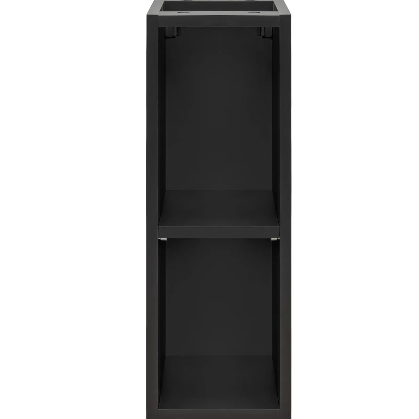 Garnero Arredamenti Mobile Bagno Sospeso-Mobile bagno sospeso 80cm cm con lavabo, specchio, colonna e cubotti quercia antracite Limpid