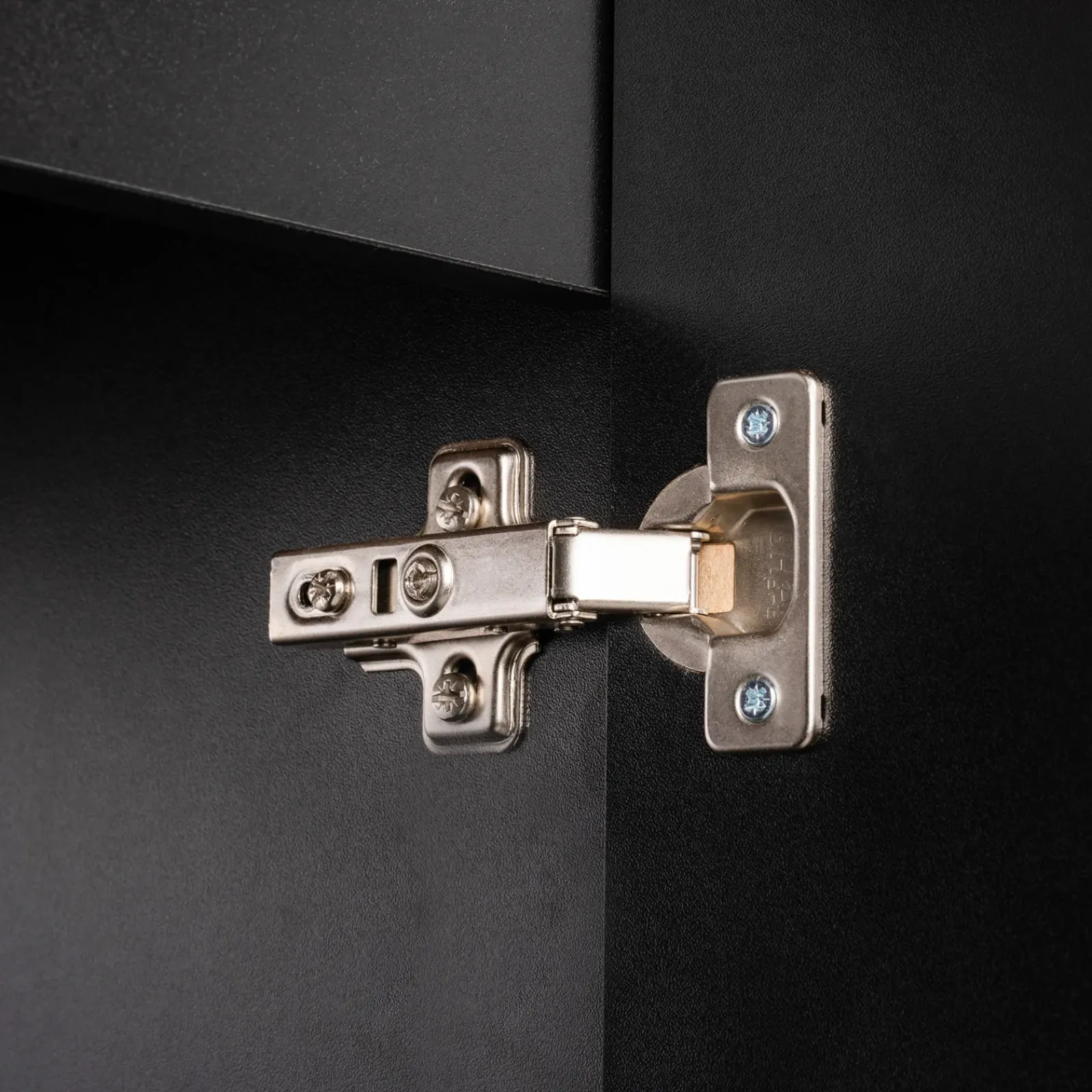 Garnero Arredamenti Mobile Bagno Sospeso-Mobile bagno sospeso 120cm cannettato 4 ante nero rovere Cleany