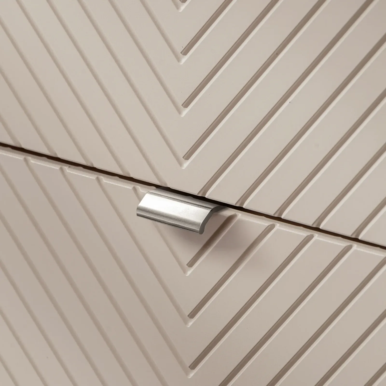 Garnero Arredamenti Mobile Bagno Sospeso-Mobile bagno sospeso 80cm con lavabo 2 cassetti beige cashmere Neutry