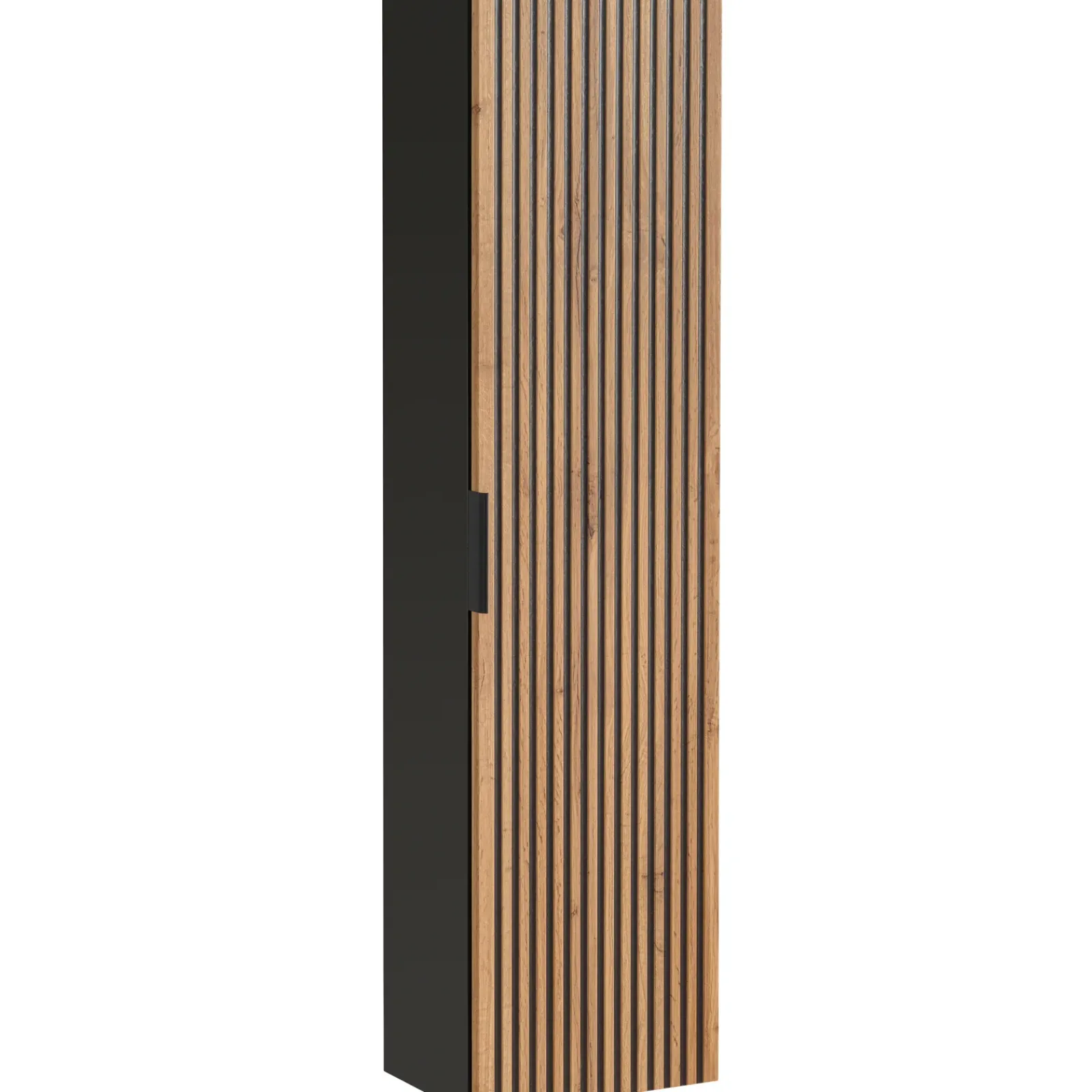 Garnero Arredamenti Mobile Bagno Sospeso-Mobile bagno sospeso 120cm cm con 2 lavabi da incasso, 2 specchi e colonna quercia antracite Limpid