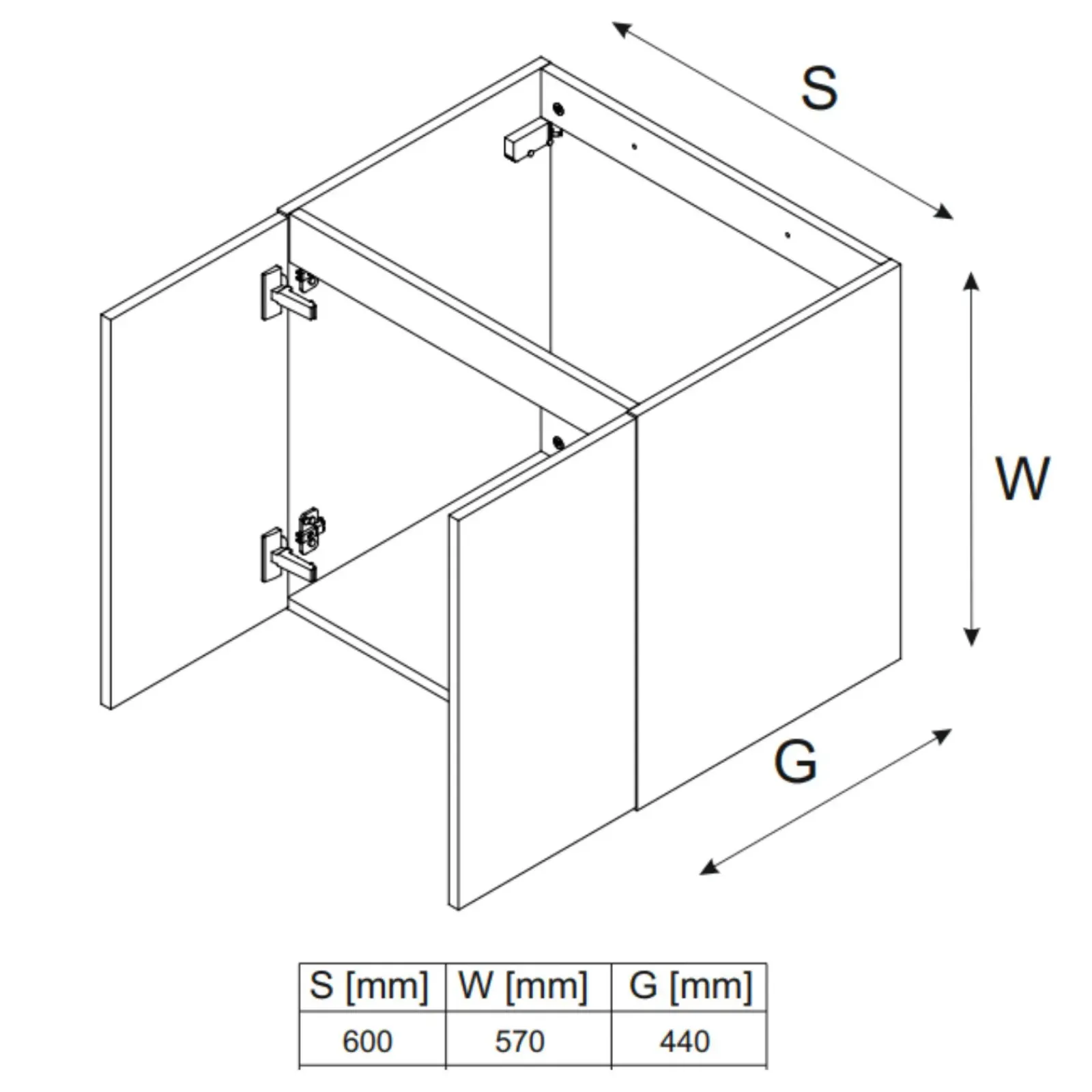 Garnero Arredamenti Mobile Bagno Sospeso-Mobile bagno sospeso 90cm con lavabo da incasso beige rovere Swim Beige - Rovere