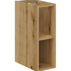 Garnero Arredamenti Mobile Bagno Sospeso-Mobile bagno sospeso 100cm con 2 lavabi, 4 cassetti e colonna rovere Rovery