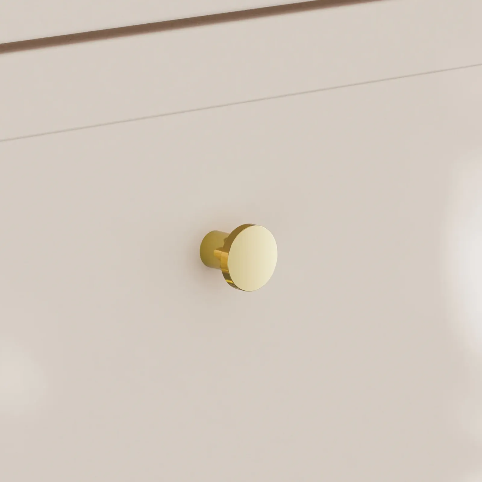 Garnero Arredamenti Mobile Bagno Sospeso-Mobile bagno sospeso 80cm fresato 2 cassetti beige Sand