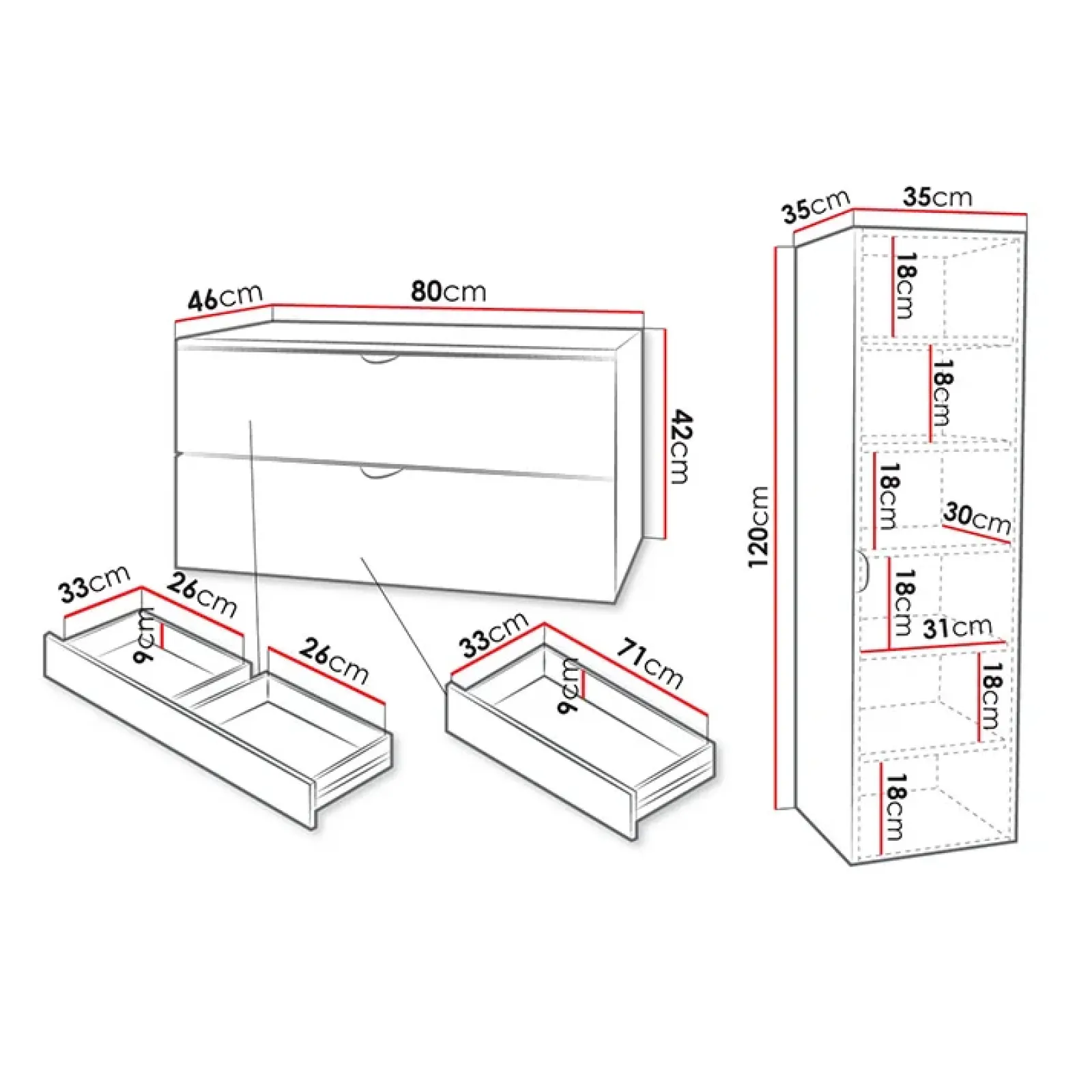 Garnero Arredamenti Mobile Bagno Sospeso-Mobile bagno sospeso 80cm nero con colonna Hakone 2 Nero Lucido