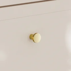 Garnero Arredamenti Mobile Bagno Sospeso-Mobile bagno sospeso fresato 120cm con colonna beige Sand