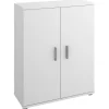 Garnero Arredamenti Mobili Lavanderia|Armadi Ufficio-Mobile bagno 61x80h cm con 2 ante multiuso legno bianco Ander