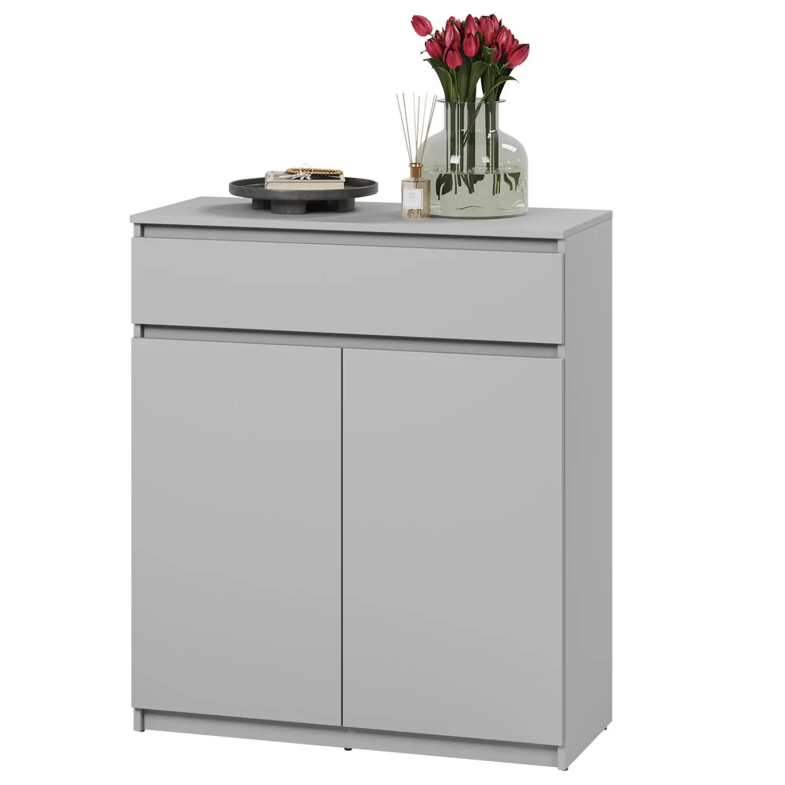 Garnero Arredamenti Mobili Ingresso Appendiabiti|Mobili Ingresso-Mobile ingresso 300x200h cm con specchio appendiabiti armadio Accent Grigio