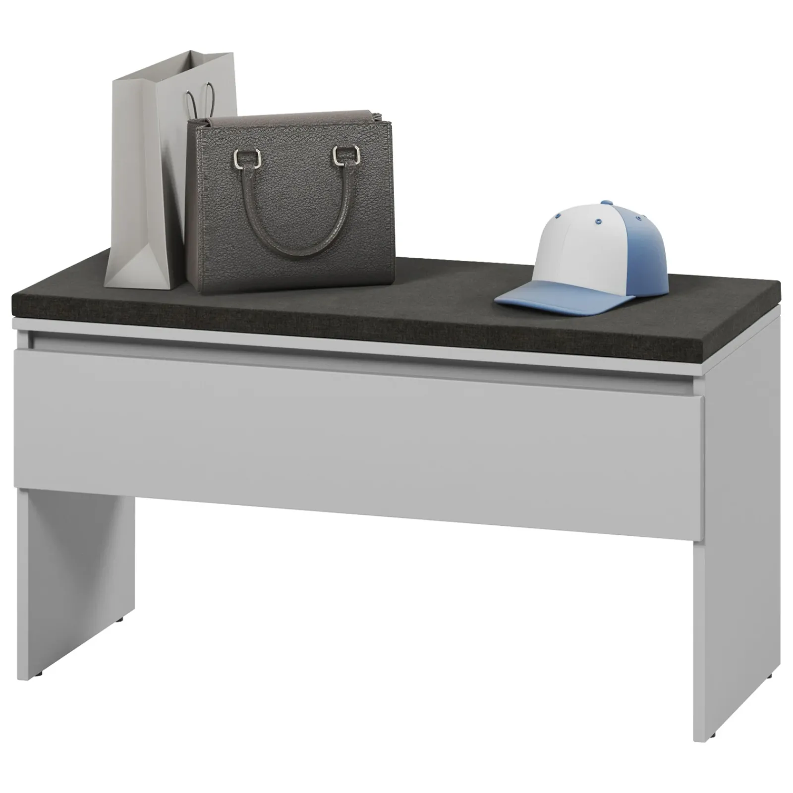 Garnero Arredamenti Mobili Ingresso Appendiabiti|Mobili Ingresso-Mobile ingresso 300x200h cm con specchio appendiabiti armadio Accent Grigio