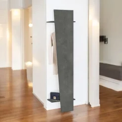 Garnero Arredamenti Mobili Ingresso Appendiabiti|Mobili Ingresso-Mobile ingresso 50x200h cm con appendiabiti Candia Gihome® Ossido