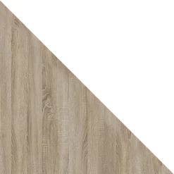 Garnero Arredamenti Mobili Ingresso Appendiabiti|Mobili Ingresso-Mobile ingresso 97x195h cm con attaccapanni e specchio sonoma bianco Zefira Rovere - Bianco