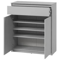 Garnero Arredamenti Mobili Ingresso Appendiabiti|Mobili Ingresso-Mobile ingresso 200x230h cm con specchio appendiabiti Accent Grigio