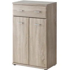 Garnero Arredamenti Mobili Ingresso Appendiabiti|Mobili Ingresso-Mobile ingresso 120x200h cm moderno sonoma San Francisco Gihome® Rovere