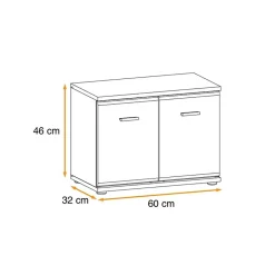 Garnero Arredamenti Mobili Ingresso Appendiabiti|Mobili Ingresso-Mobile ingresso 90x203h cm moderno rovere antracite stampa a righe Arizona Gihome® Antracite - Rovere