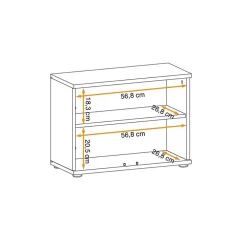 Garnero Arredamenti Mobili Ingresso Appendiabiti|Mobili Ingresso-Mobile ingresso 90x203h cm moderno rovere antracite stampa a righe Arizona Gihome® Antracite - Rovere