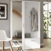 Garnero Arredamenti Mobili Ingresso Appendiabiti|Mobili Ingresso-Mobile ingresso 120x196h cm reversibile con specchio bianco Elios