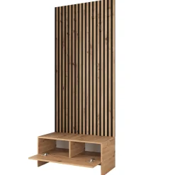 Garnero Arredamenti Mobili Ingresso Appendiabiti|Mobili Ingresso-Mobile ingresso 85x206h cm rovere rustico rosa Welly 2