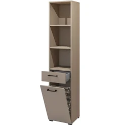 Garnero Arredamenti Mobili Lavanderia-Mobile lavatrice e asciugatrice 172x197h cm con colonna beige Wave