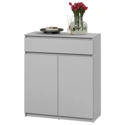 Garnero Arredamenti Armadi E Madie Ingresso|Mobili Multiuso-Mobile multiuso ingresso 92x107h cm con cassetto Accent Grigio