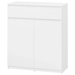 Garnero Arredamenti Armadi E Madie Ingresso|Mobili Multiuso-Mobile multiuso ingresso 92x107h cm con cassetto bianco Accent Bianco Opaco