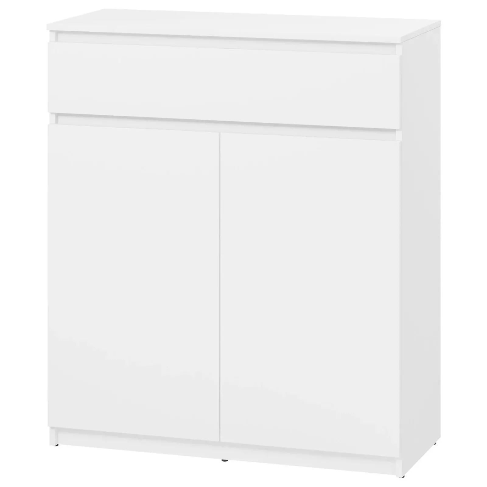 Garnero Arredamenti Armadi E Madie Ingresso|Mobili Multiuso-Mobile multiuso ingresso 92x107h cm con cassetto bianco Accent Bianco Opaco