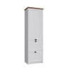 Garnero Arredamenti Mobili Multiuso-Mobile multiuso 61x205h cm 1 anta e 2 cassetti bianco frassinato rovere Provenza