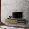 Garnero Arredamenti Mobile Tv Sospeso|Mobili Tv Moderni-Mobile porta TV sospeso 180x30h cm rovere antico antracite Botticelli