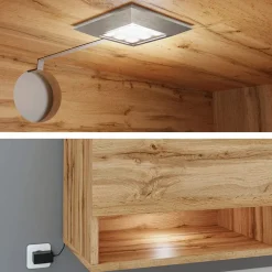 Garnero Arredamenti Mobile Tv Sospeso|Mobili Tv Moderni-Mobile porta TV sospeso 180x30h cm con LED Gregoria Rovere