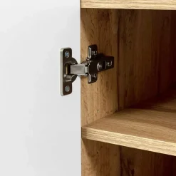 Garnero Arredamenti Mobili Tv Moderni|Mobile Tv Moderno-Mobile porta TV 201x52h cm 4 ante cannettato Essence Quercia