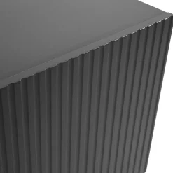 Garnero Arredamenti Mobile Tv Basso|Mobili Tv Moderni-Mobile porta TV 201x53h cm 4 ante cannettato Essence Antracite