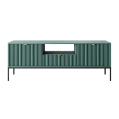 Garnero Arredamenti Mobili Tv Moderni|Mobile Tv Moderno-Mobile porta TV 154x56h cm 2 ante moderno soggiorno Alisa Verde