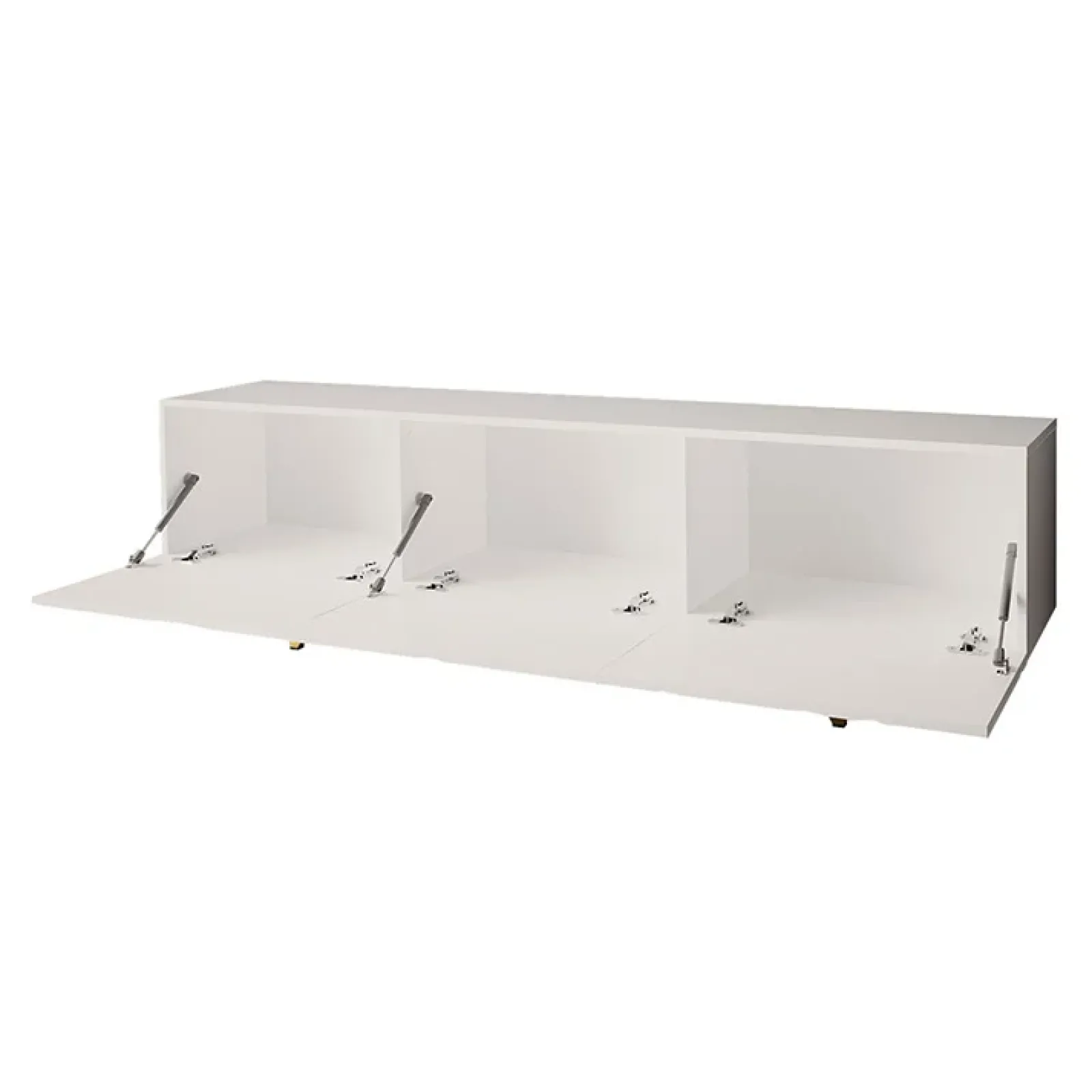 Garnero Arredamenti Mobile Tv Basso-Mobile porta TV 180x52h cm 3 ante bianco lucido Kalmar