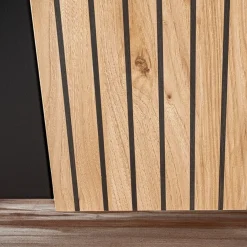 Garnero Arredamenti Camino Bioetanolo|Mobile Tv Basso-Mobile porta TV 160x52h cm 2 ante con biocamino noce con stampa nera Mendes