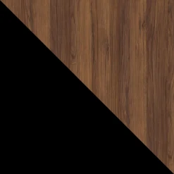 Garnero Arredamenti Mobile Tv Basso|Mobili Tv Moderni-Mobile porta TV 200x60h cm 4 ante noce nero Wild Noce - Nero opaco