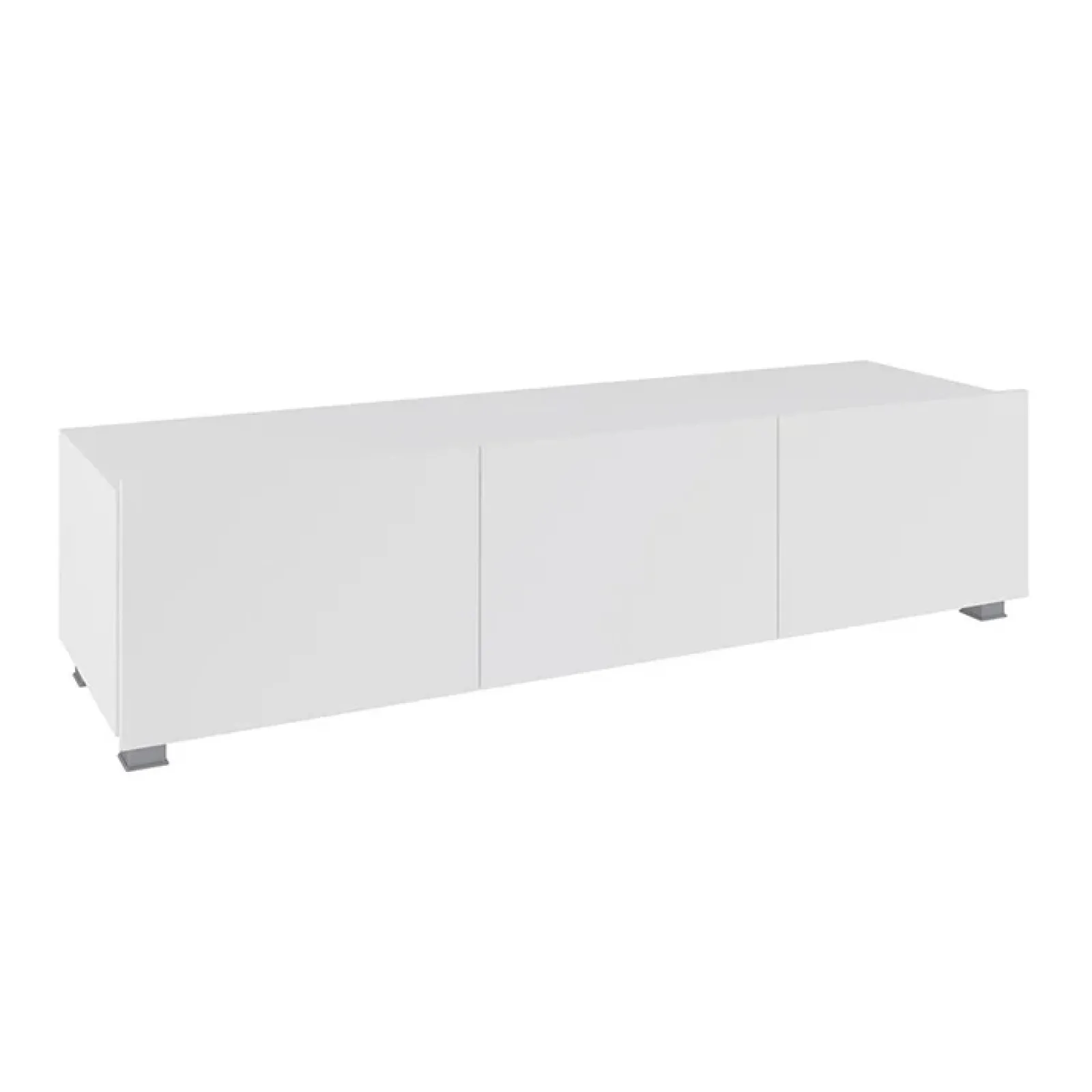 Garnero Arredamenti Mobile Tv Basso|Mobili Tv Moderni-Mobile porta TV 150x37h cm 2 ante Mons Bianco Lucido