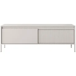 Garnero Arredamenti Mobile Tv Basso-Mobile porta TV 154x54h cm 2 ante cannettato Ciar Beige