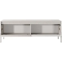 Garnero Arredamenti Mobile Tv Basso-Mobile porta TV 154x54h cm 2 ante cannettato Ciar Beige